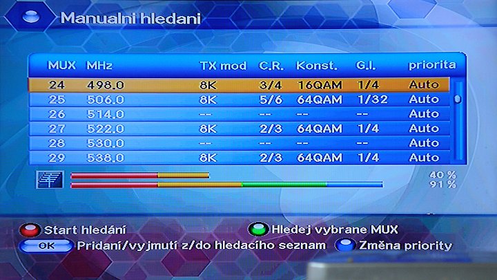 Dálkový příjem - Praha, 20. srpna 2012