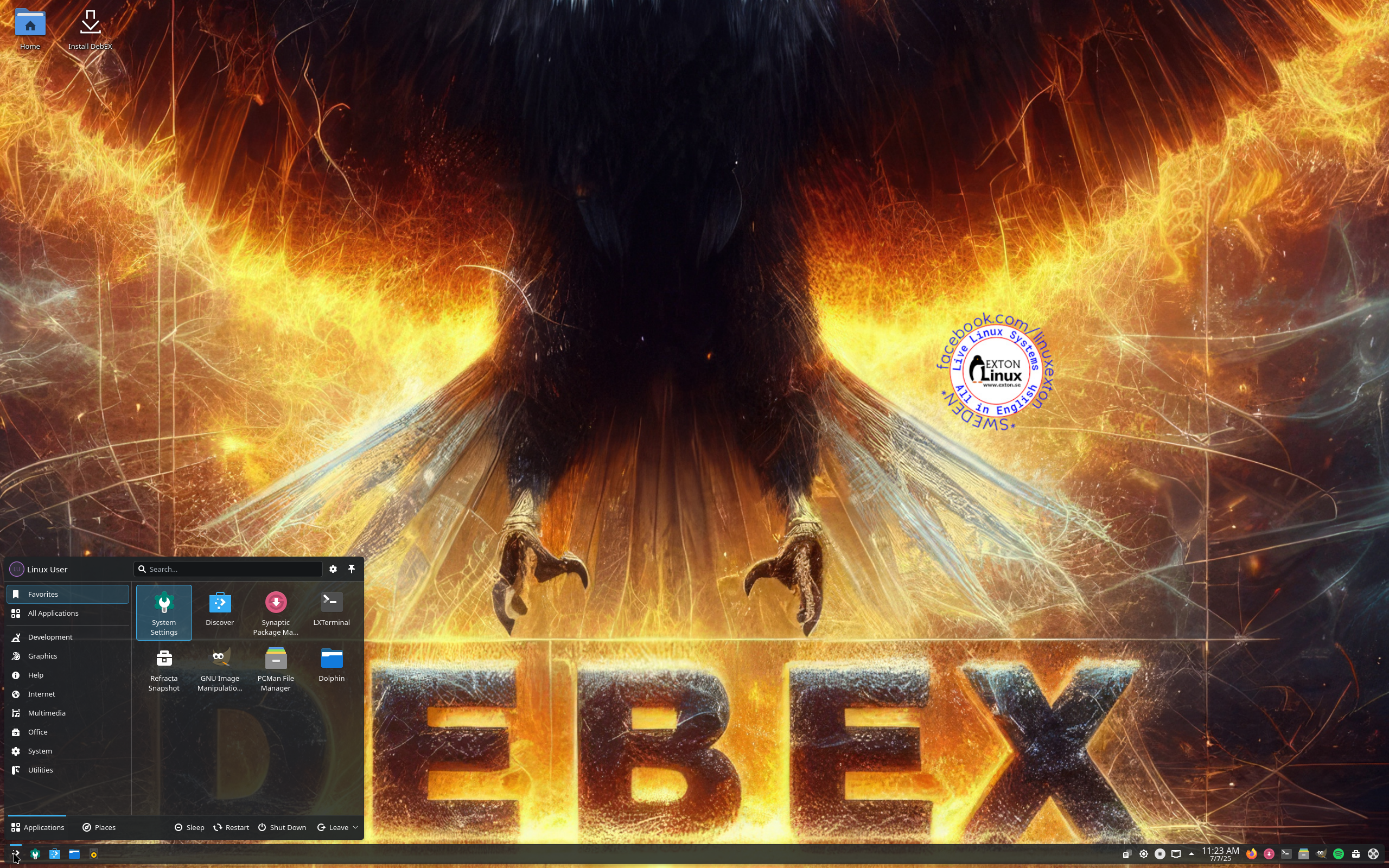 Exton Linux 250707 "DebEX"