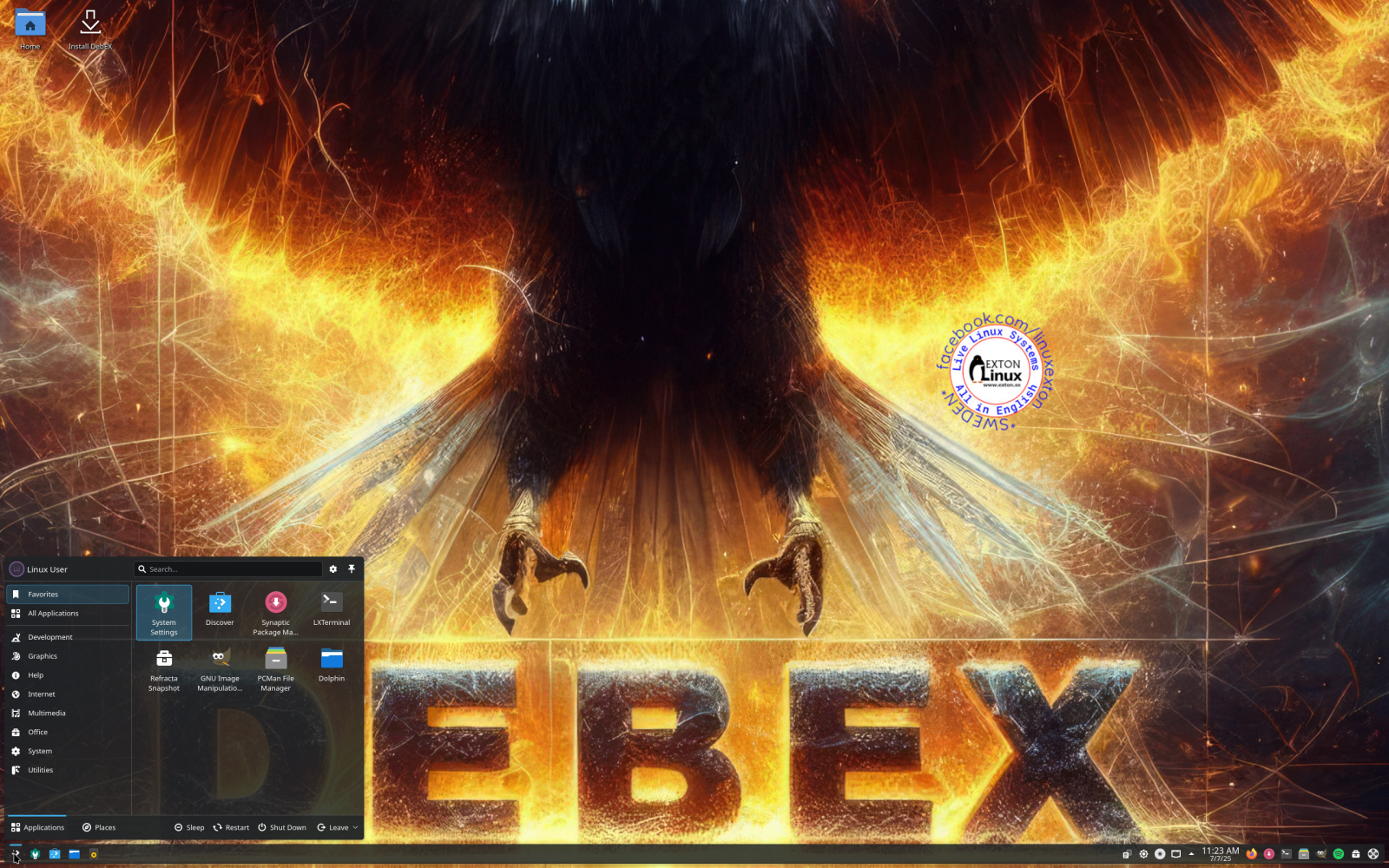 Exton Linux 250707 "DebEX"