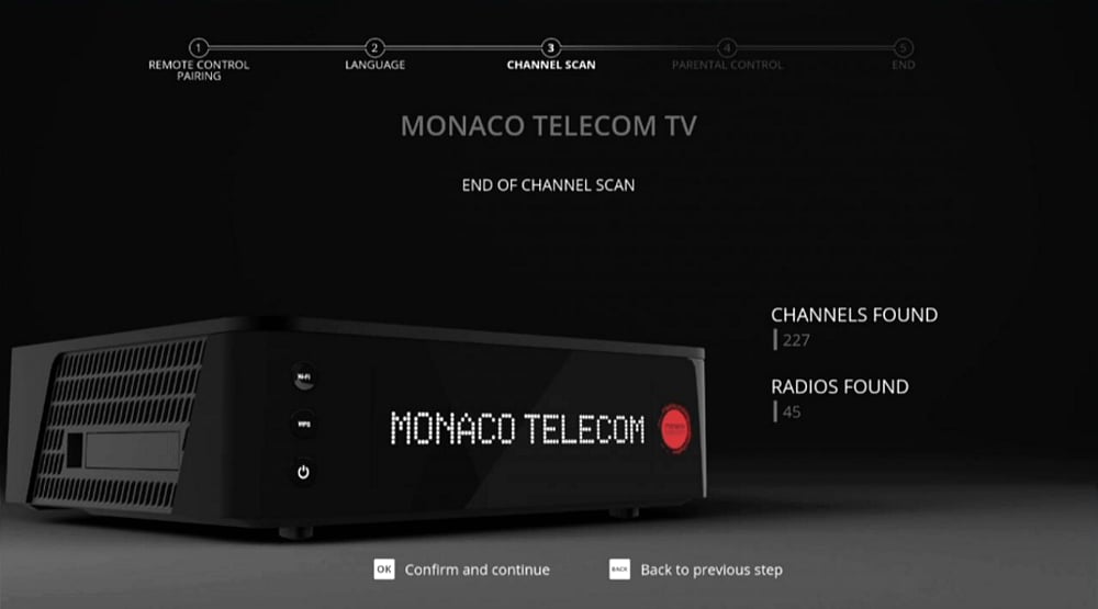 První start set-top-boxu
