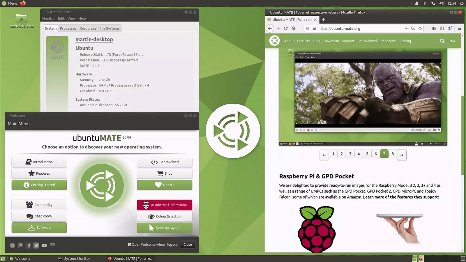 Ubuntu MATE 22.04 LTS na Raspberry Pi