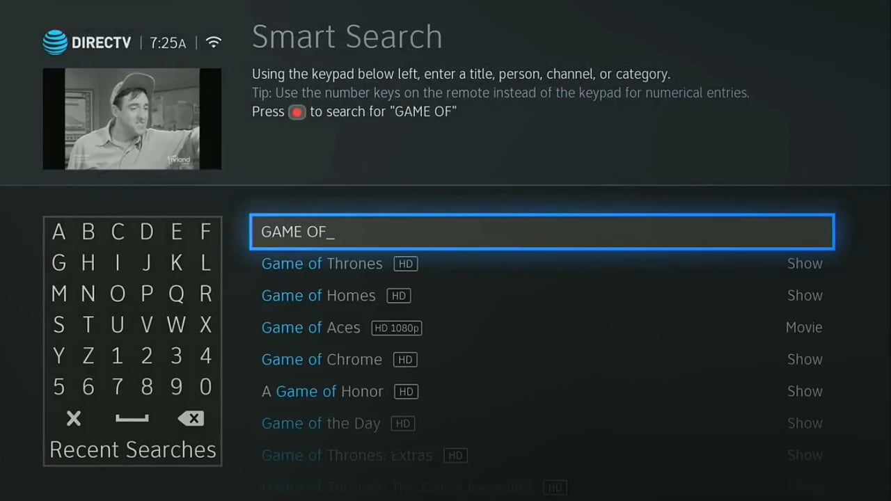 DIRECTV On Demand a Smart Search 2/2