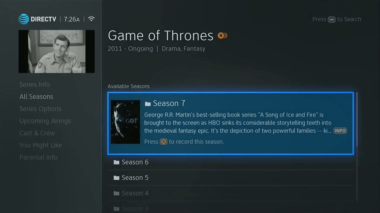DIRECTV On Demand a Smart Search 2/2
