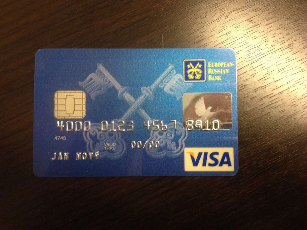 ERB Bank platební karta