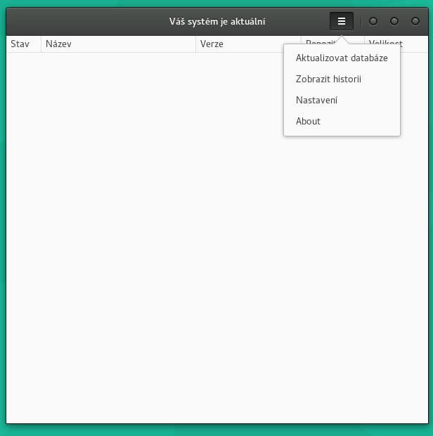Manjaro: správce Pamac