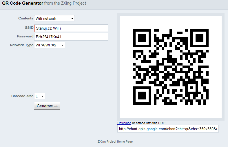 zxing barcode generator java example