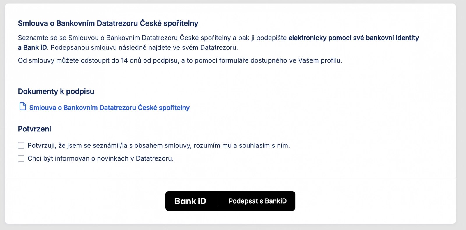 Podepište smlouvu