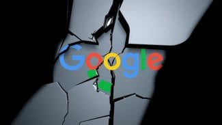 Rozbité logo Google
