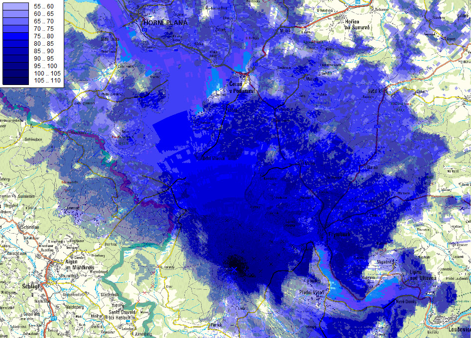 Lipno - Vítkův kámen (kanál 29)