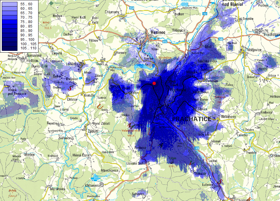 Prachatice - Šibeniční vrch (kanál 37)