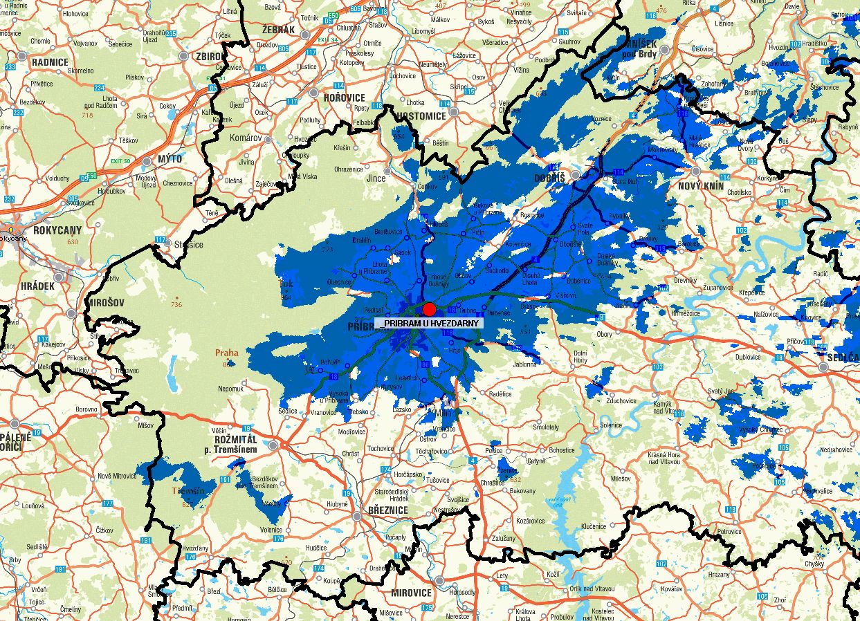 Příbram - U hvězdárny (kanál 38)
