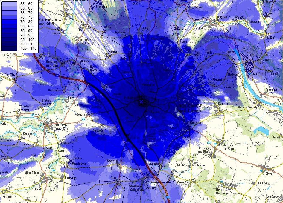 Roudnice nad Labem - město (kanál 56)