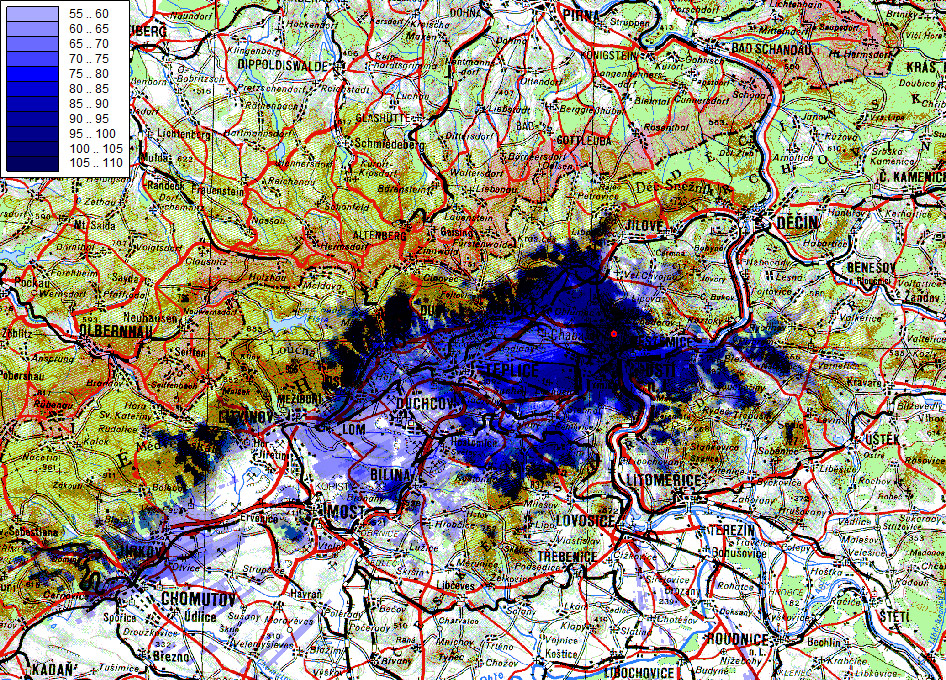 Ústí nad Labem - Krušnohor (kanál 21)