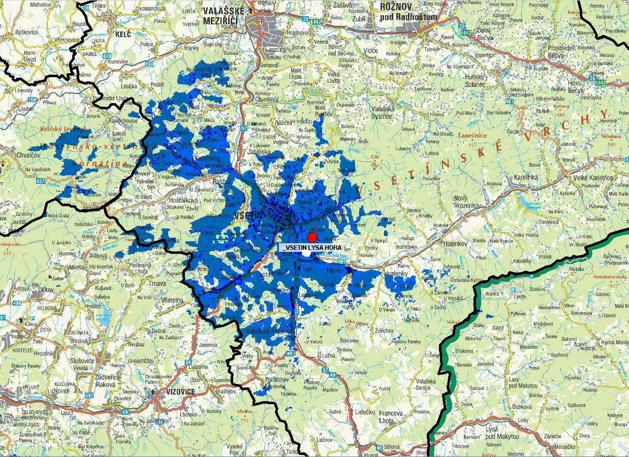 Vsetín - Lysá hora (kanál 47)