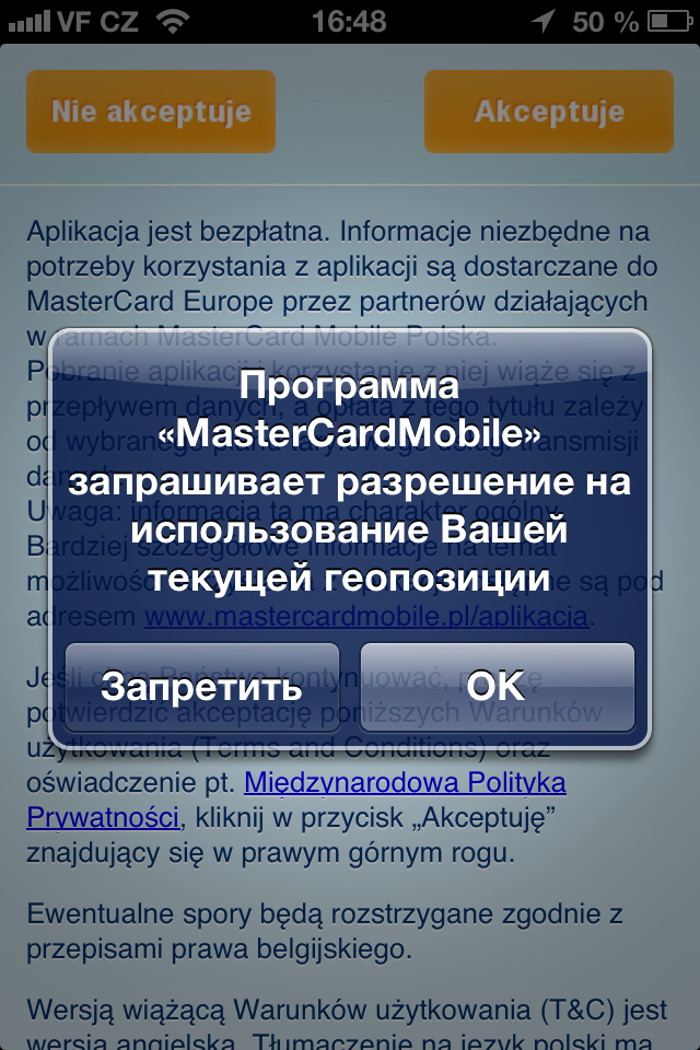 MasterCard Mobile pro iOS
