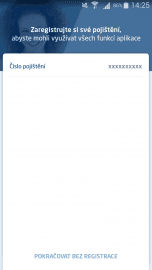 Možnost zaregistrovat si své cestovní pojištění do Moje Evropská.