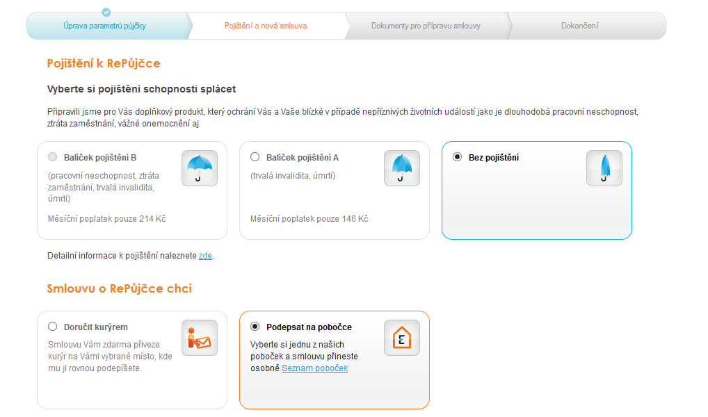 Postup při refinancování úvěru přes Equa bank.