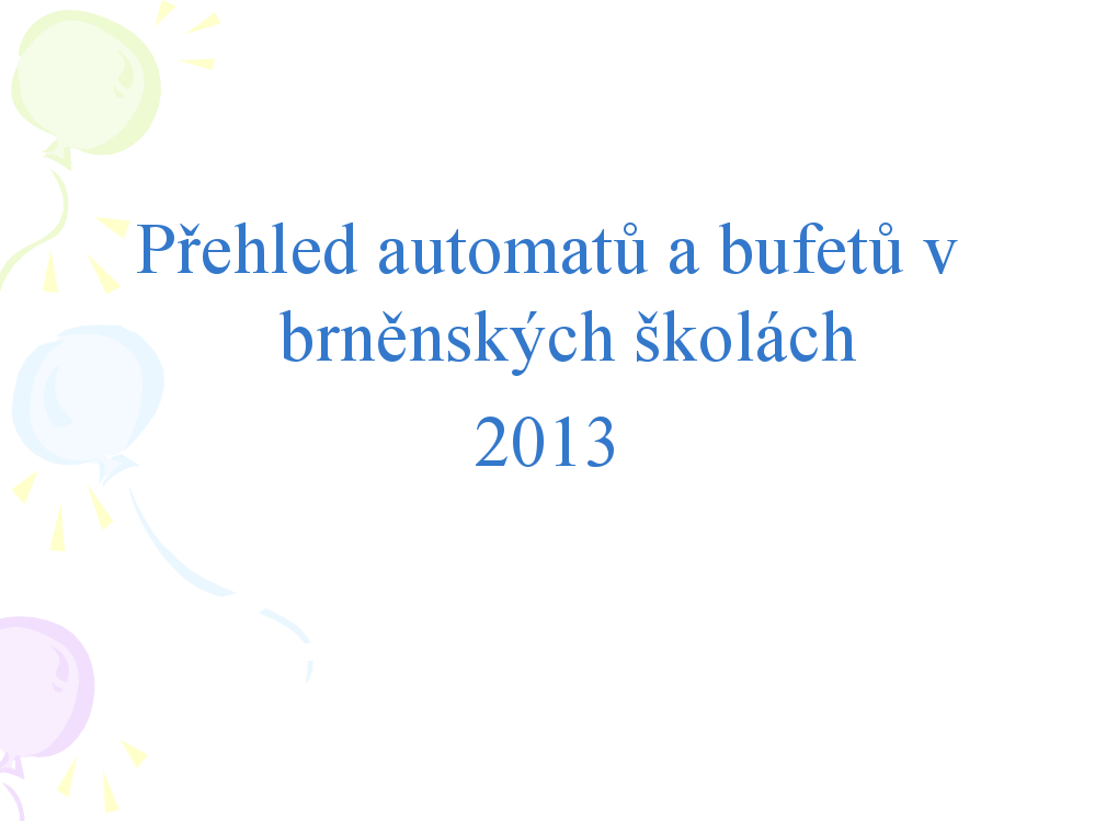 Automaty ve školách