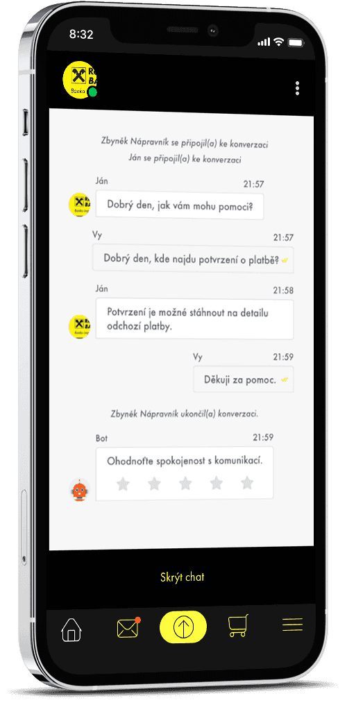 Aplikace mobilního bankovnictví od Raiffeisenbank. Banka ji nabízí pro operační systémy Android, iOS a Harmony. (20. 9. 2022)