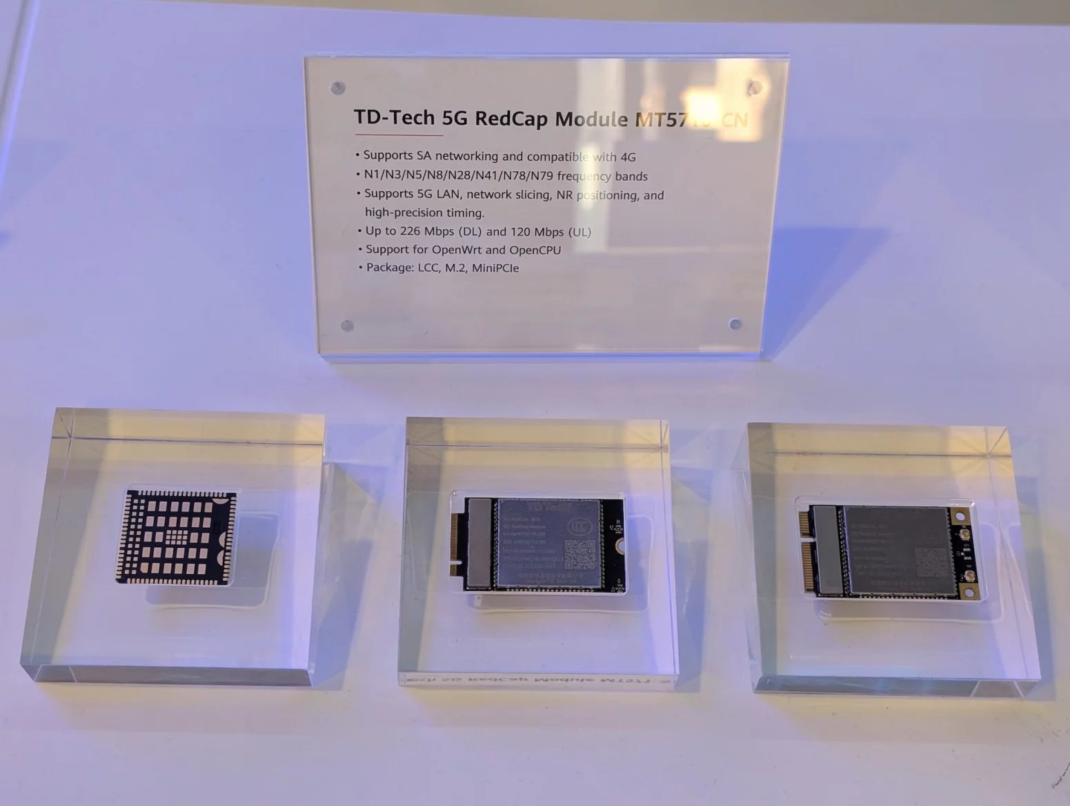 Moduly pro 5G RedCap