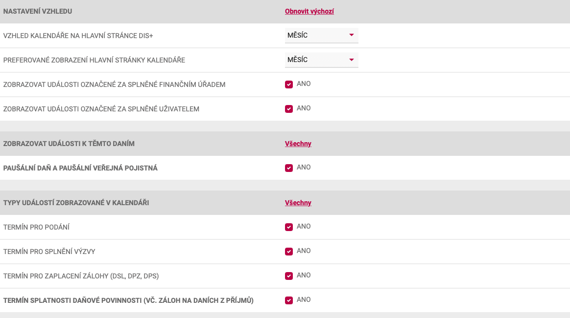 MOJE daně - náhled