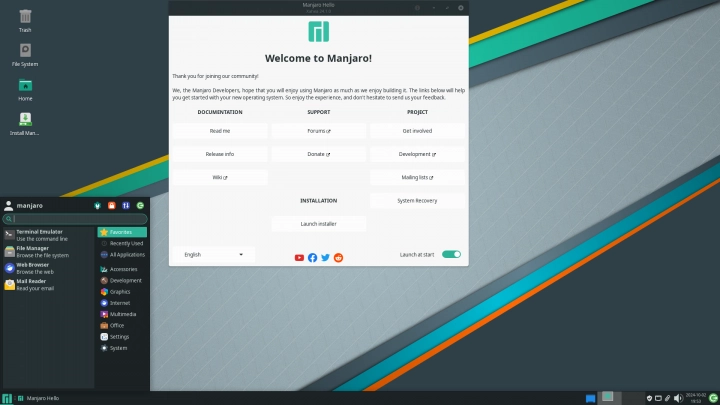 Manjaro Linux 24.1.0