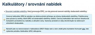 Férové upozornění na současné limity srovnávacích kalkulaček