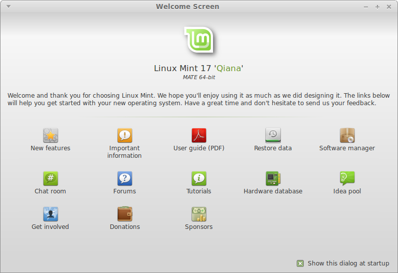 Linux Mint 17 Qiana (MATE)