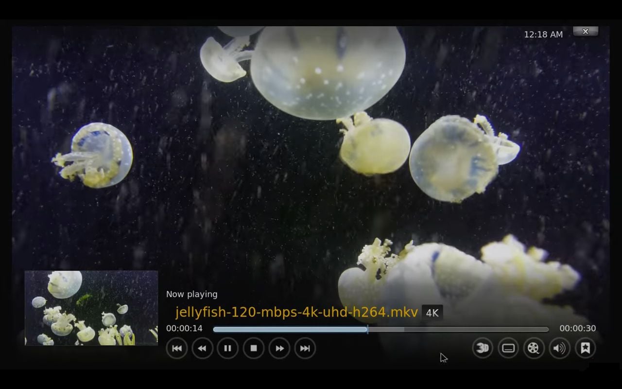 Přehrávání video souborů MX9 max