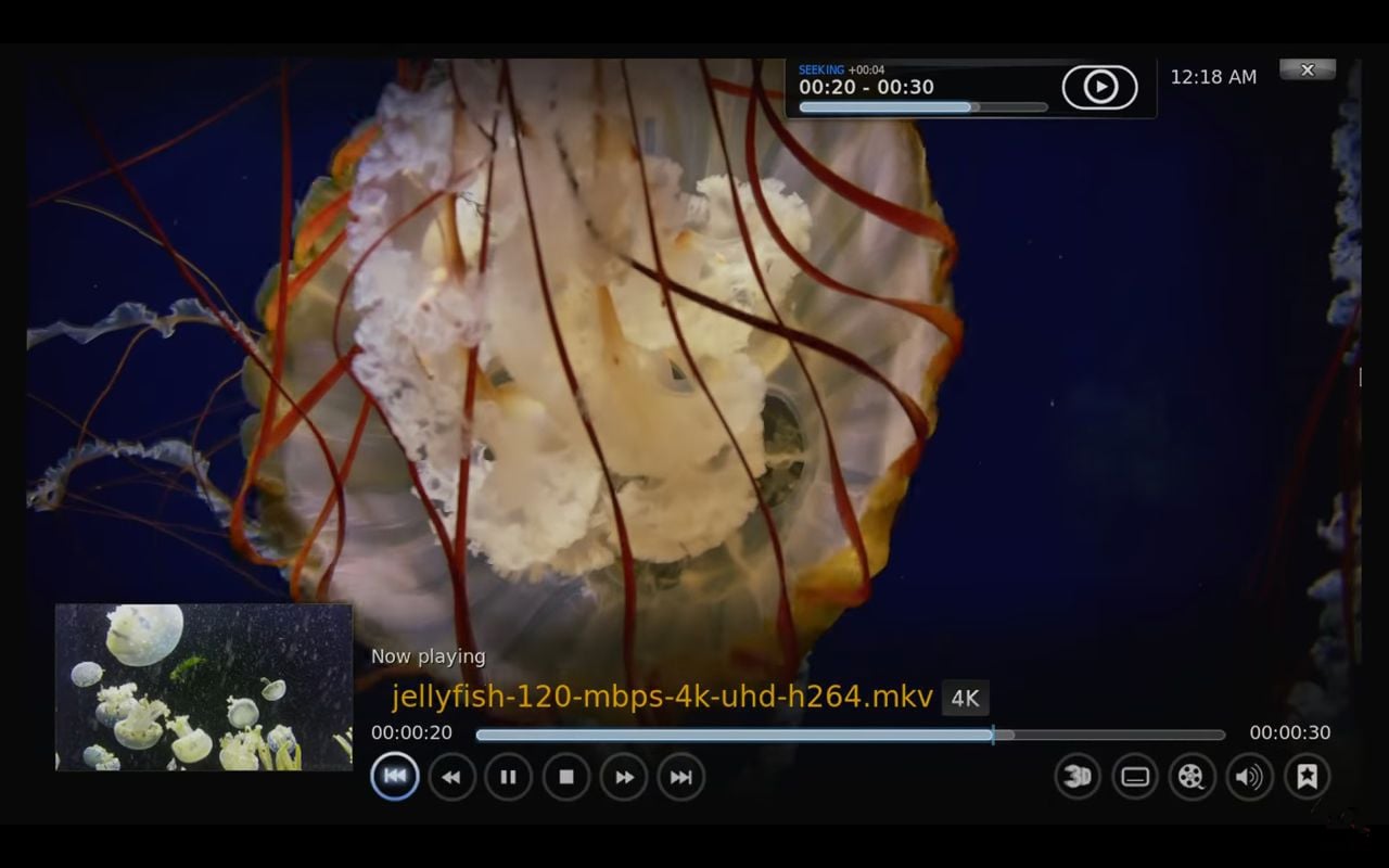 Přehrávání video souborů MX9 max