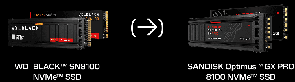 Přeznačení SSD Western Digital na moduly Sandisk Optimus, Optimus GX a Optimus GX Pro