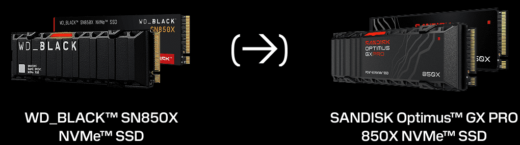 Přeznačení SSD Western Digital na moduly Sandisk Optimus, Optimus GX a Optimus GX Pro