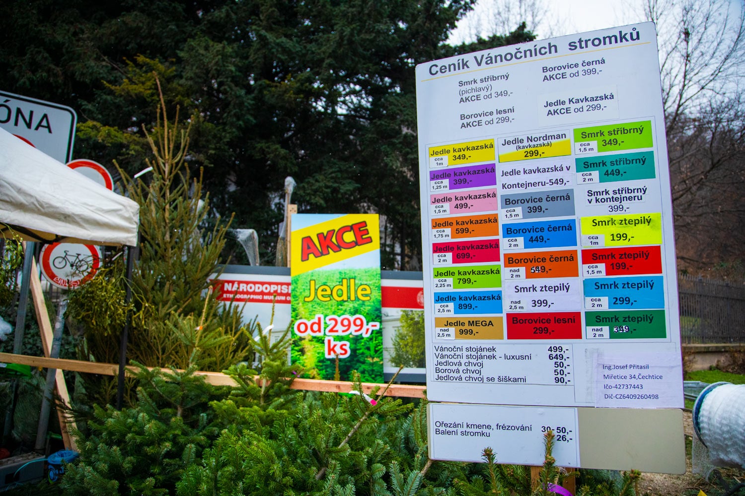Prodej vánočních stromků 2019
