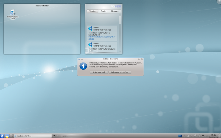 Kubuntu 10.10 - instalace 2