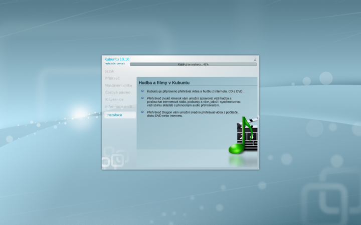 Kubuntu 10.10 - instalace 2