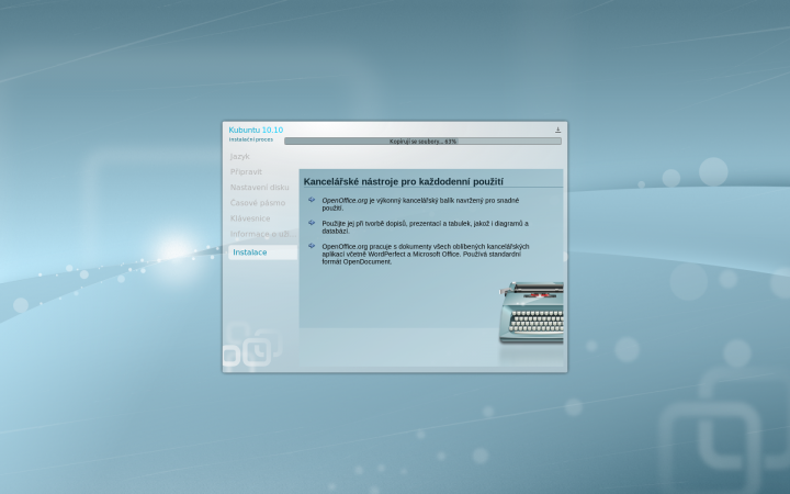 Kubuntu 10.10 - instalace 2
