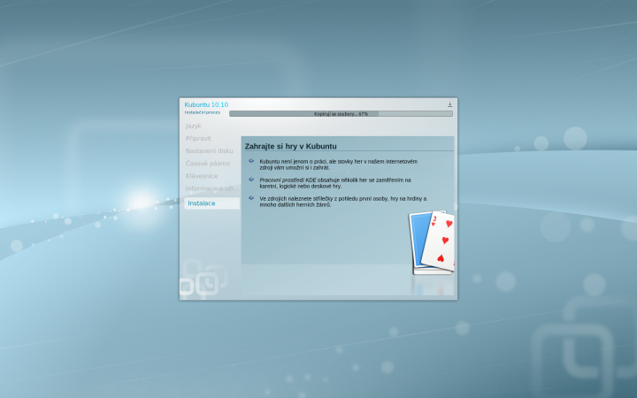 Kubuntu 10.10 - instalace 2