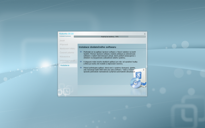 Kubuntu 10.10 - instalace 2