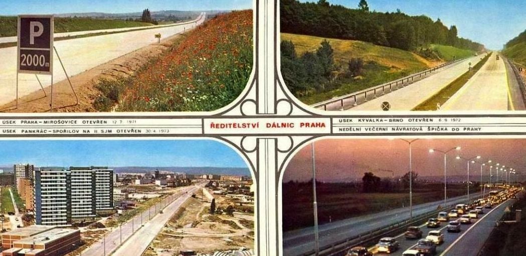 Ředitelství dálnic vydalo širokoúhlou pohlednici s důležitými daty stavby D1