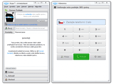 <p>Skype ve verzi 4 přinesl značně přepracované uživatelské rozhraní</p>