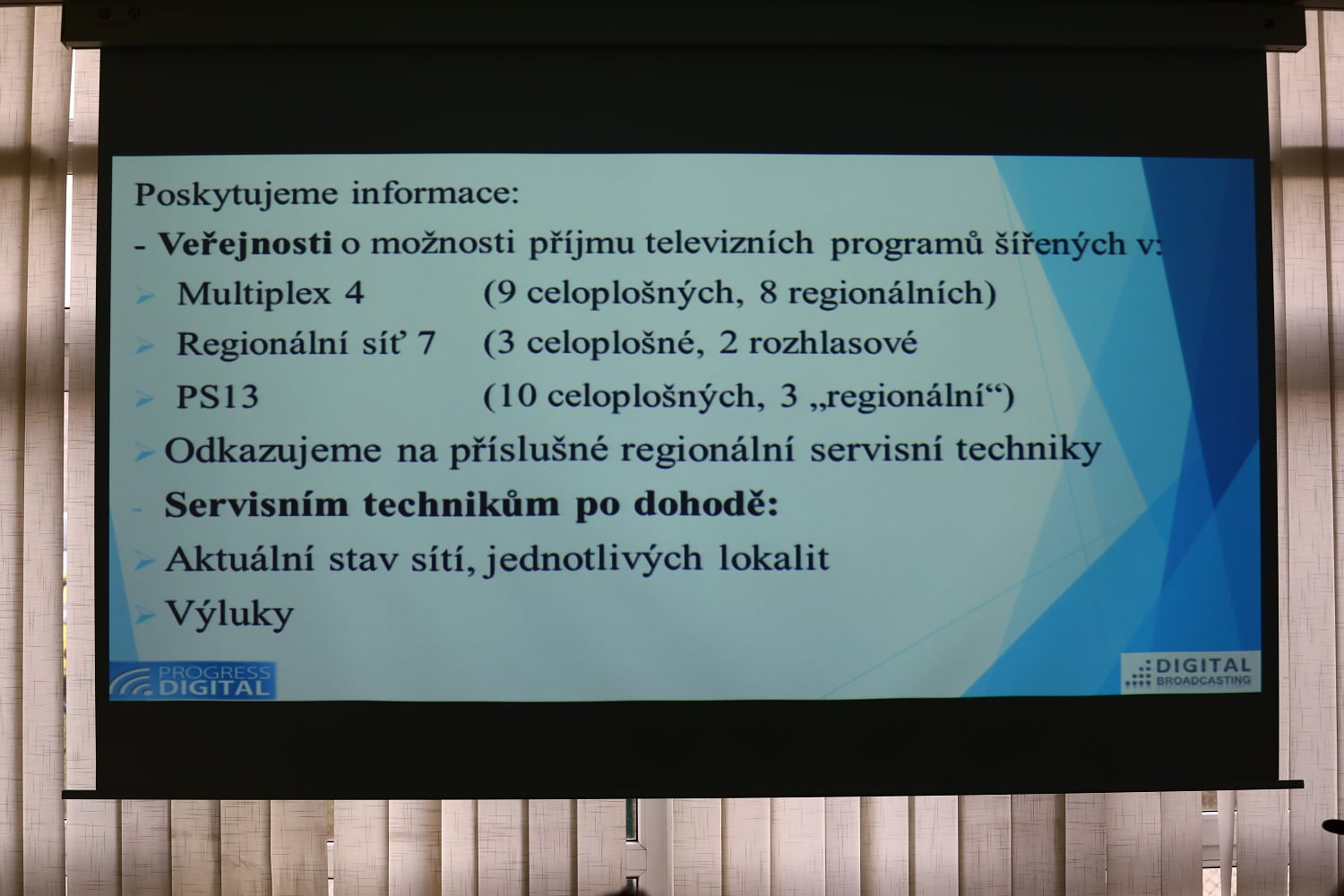 Daniel Kramarz na semináři Digital Broadcasting