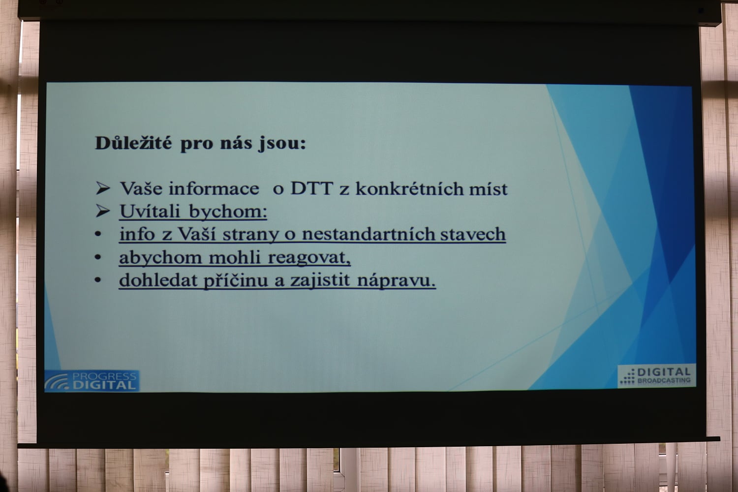 Daniel Kramarz na semináři Digital Broadcasting