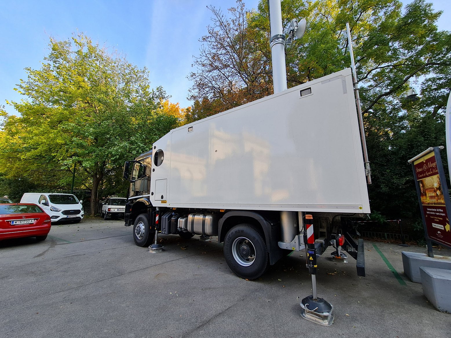 Mobilní 5G základnová stanice rakouského operátora Magenta