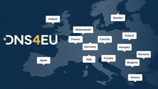 Mapa evropského projektu DNS4EU