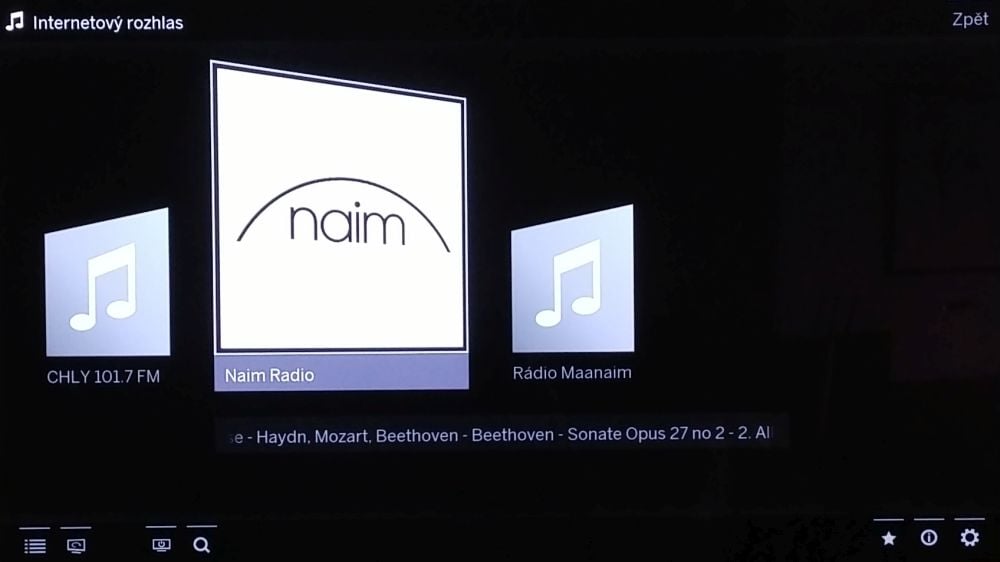 Loewe Bild 7.55-Internetové rádio