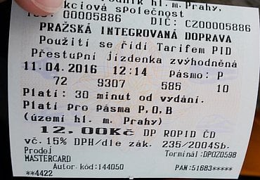Lístek, který obdržíte po zaplacení. Označení již není nutné, platí od okamžiku vydání.