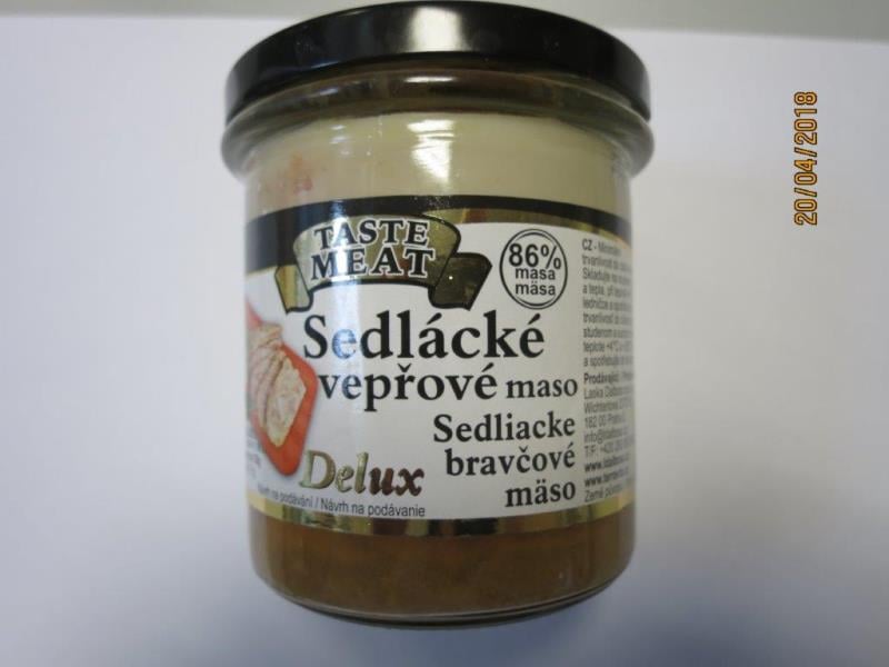 Kaufland, Jičín - TASTE MEAT Sedlácké vepřové maso: Výrobek obsahoval méně masa, než bylo uvedeno na obale (země původu EU)