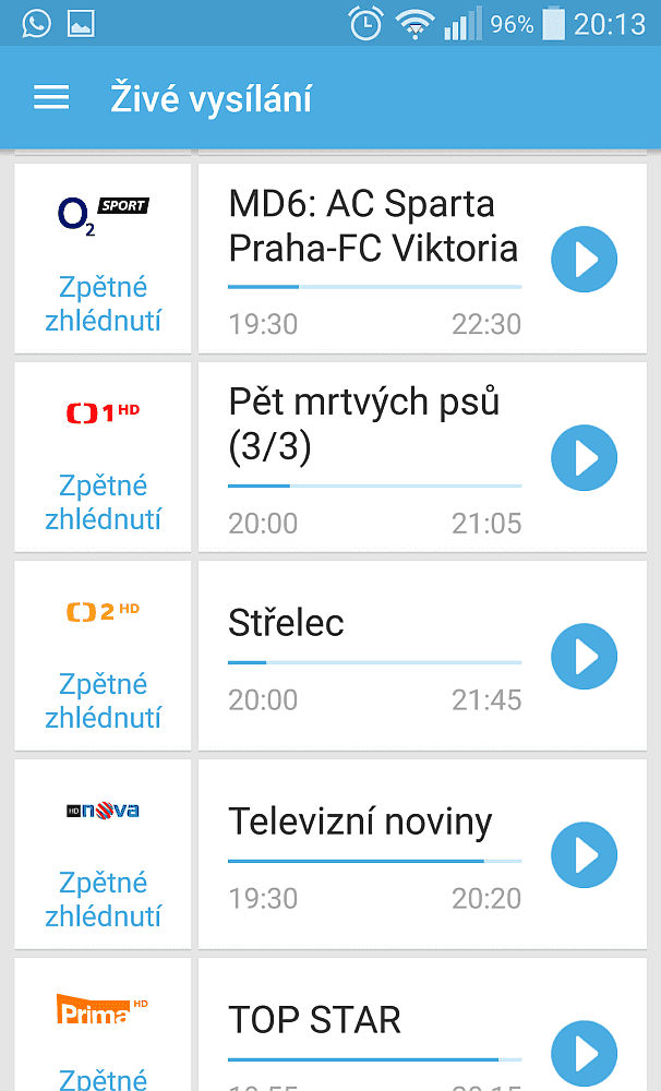 Přepnutí na živé vysílání...