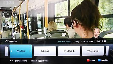 Aplikace HbbTV pracuje spolehlivě, bohužel po obsahové stránce je to tak za čtyři, čtyři mínus…