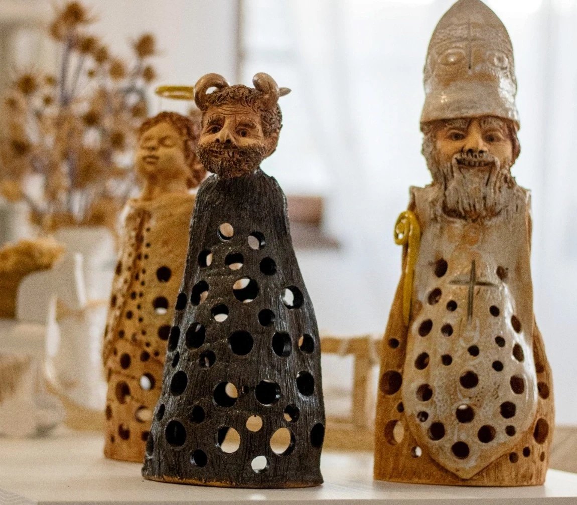 Mikulášská družina na svíčku z Ateliéru Kruhy